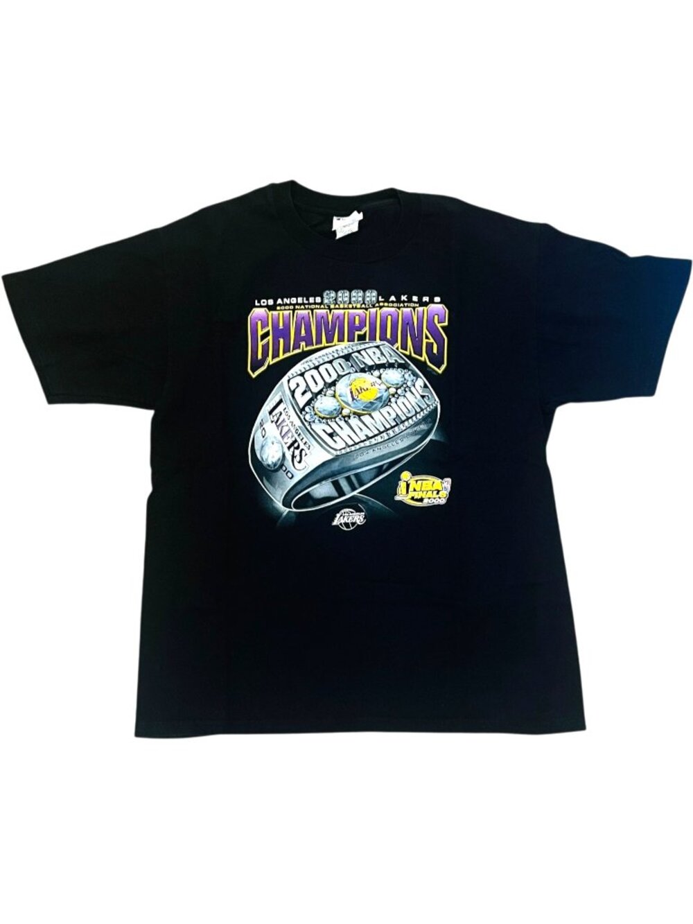Los Angeles Lakers 2000 NBA Champions T-Shirt - Men's Large - Vintage